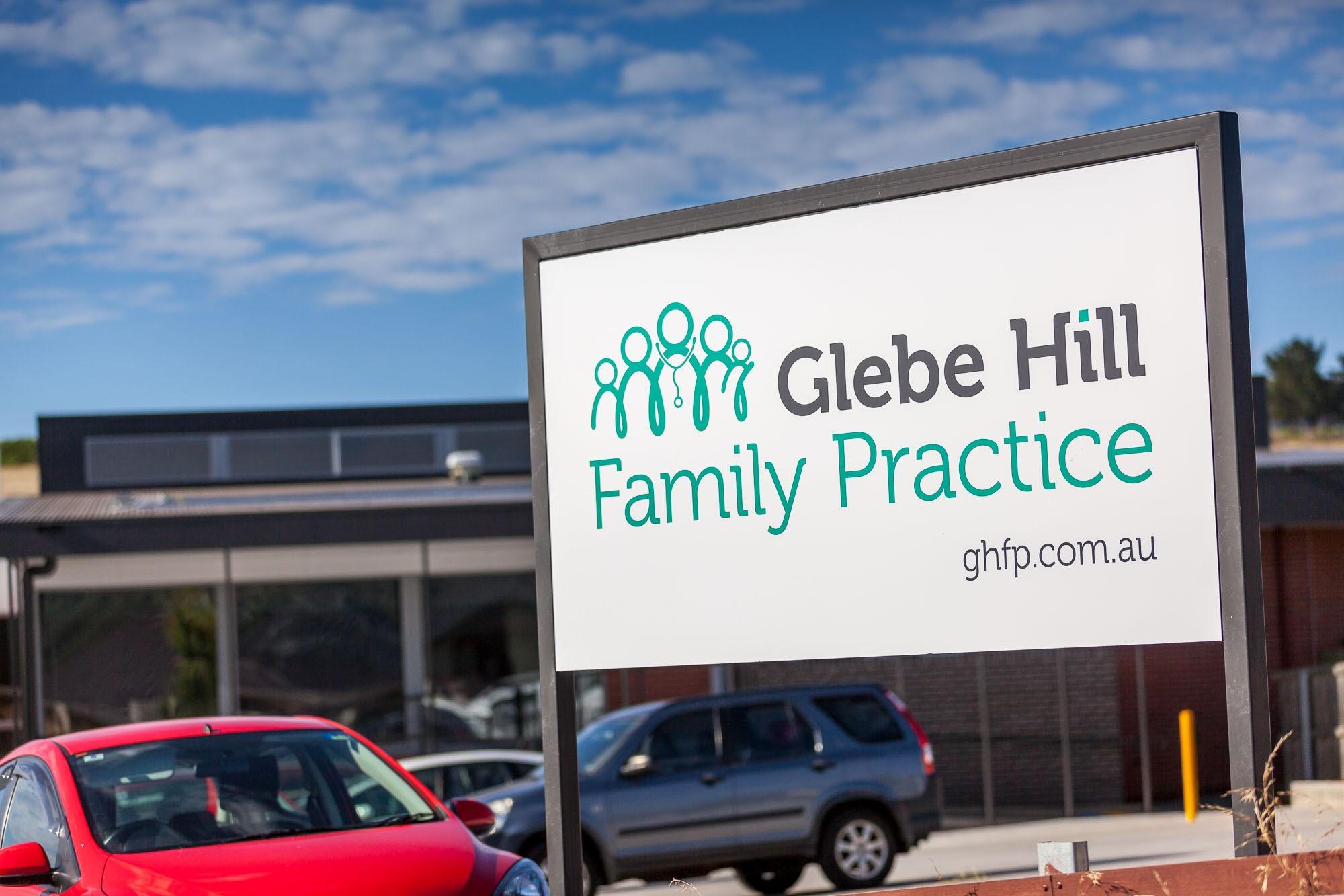 Glebe Hill Family Practice - Signage at entrance