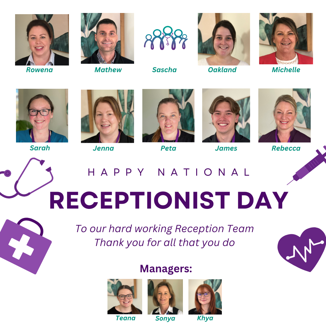 National Receptionist Day Glebe Hill Family Practice